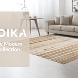 Ultra Soft Area Rug, Non Slip, Stain Resistant, Washable Area Rugs for Living Room, Bedroom, Natural Fibers Cozy Vibe(Beige)