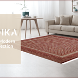 Ultra Soft Area Rug, Non Slip, Stain Resistant, Washable Area Rugs for Living Room, Bedroom, Reversible Country Bathroom Rug for Rustic Decor(Beige)