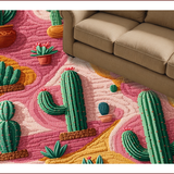 Ultra Soft Area Rug, Non Slip, Stain Resistant, Washable Area Rugs for Living Room, Bedroom, Rustic Western Kids Room Water-Absorbent Boot Rug(Pink)