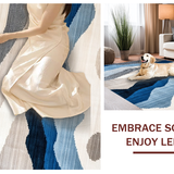 Chic Modern Artistic Stripe Design(Blue)