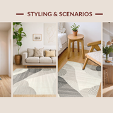 Elegant Abstract Geometric Motif(Gray)