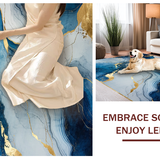 Elegant Curvilinear Blue Tones(Blue)