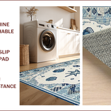 Contemporary Abstract Seaside Lines(White)