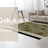 Ultra Soft Area Rug, Non Slip, Stain Resistant, Washable Area Rugs for Living Room, Bedroom, Vivid Wild Patterned Textile(Brown)