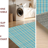 Contemporary Textured Plaid Motif(Beige)