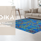 Lively Abstract Multihued Design(Blue)