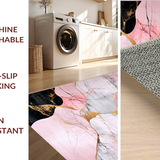 Ultra Soft Area Rug, Non Slip, Stain Resistant, Washable Area Rugs for Living Room, Bedroom, Contemporary Vibrant Color Palette(Pink)