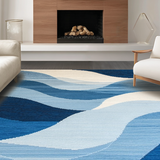Elegant Textured Linear Elements(Blue)