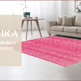 Ultra Soft Area Rug, Non Slip, Stain Resistant, Washable Area Rugs for Living Room, Bedroom, Boho Pink Floral Soft Playroom Rug(Pink)