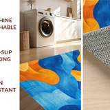 Eclectic Colorful Wave Motif(Blue)