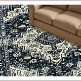 Ultra Soft Area Rug, Non Slip, Stain Resistant, Washable Area Rugs for Living Room, Bedroom, Modern Ogee Pattern with Contrast(Gray)