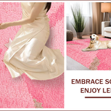 Ultra Soft Area Rug, Non Slip, Stain Resistant, Washable Area Rugs for Living Room, Bedroom, Coquette Pink Bow Bathroom Mat Non-Slip(Pink)