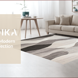 Ultra Soft Area Rug, Non Slip, Stain Resistant, Washable Area Rugs for Living Room, Bedroom, Sleek Modern Abstract Aesthetic(Gray)