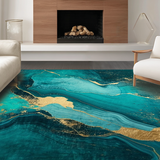 Contemporary Iridescent Swirl(Blue)