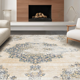 Faded Creamy Artful Composition(Beige)