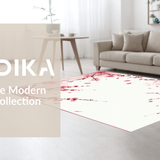 Ultra Soft Area Rug, Non Slip, Stain Resistant, Washable Area Rugs for Living Room, Bedroom, Tranquil Nature-Inspired Decorative Element(Pink)