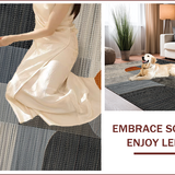 Ultra Soft Area Rug, Non Slip, Stain Resistant, Washable Area Rugs for Living Room, Bedroom, Neutral Brown Slate Bathroom Rustic Handwoven Carpet(Beige)