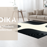 Ultra Soft Area Rug, Non Slip, Stain Resistant, Washable Area Rugs for Living Room, Bedroom, Contemporary Off-White Animal Print(Beige)