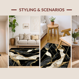 Striking Metallic Marble Impression(Black)