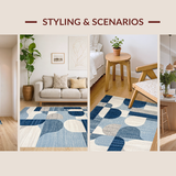 Minimalist Textured Linear Abstraction(Blue)