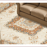 Ultra Soft Area Rug, Non Slip, Stain Resistant, Washable Area Rugs for Living Room, Bedroom, Vintage Neutral Living Room Hand-Tufted Distressed Rug(Beige)