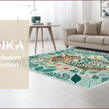 Ultra Soft Area Rug, Non Slip, Stain Resistant, Washable Area Rugs for Living Room, Bedroom, Jungle Animal Tiger(Gray)