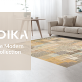 Ultra Soft Area Rug, Non Slip, Stain Resistant, Washable Area Rugs for Living Room, Bedroom, Artful Rustic Geometric Appeal(Beige)