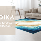 Contemporary Abstract Seaside Design(Beige)