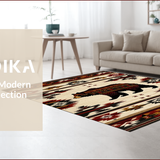 Ultra Soft Area Rug, Non Slip, Stain Resistant, Washable Area Rugs for Living Room, Bedroom, Southwest Nature-Inspired Aesthetic(Brown)