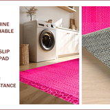 Ultra Soft Area Rug, Non Slip, Stain Resistant, Washable Area Rugs for Living Room, Bedroom, Chic Soft Animal Print Aesthetic(Pink)
