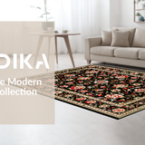 Whimsical Colorful Floral Accents(Black)