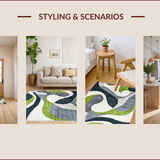 Ultra Soft Area Rug, Non Slip, Stain Resistant, Washable Area Rugs for Living Room, Bedroom, Non-Slip Low Pile Rug for Minimalist Decor(Gray)