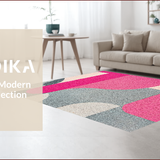 Ultra Soft Area Rug, Non Slip, Stain Resistant, Washable Area Rugs for Living Room, Bedroom, Modern Thin Area Rug for Dining Room Minimalist Style(Gray)