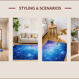 Vibrant Cosmic Glitter Design(Blue)