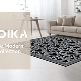 Playful Whimsical Shag Design(Black)