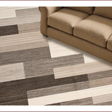 Ultra Soft Area Rug, Non Slip, Stain Resistant, Washable Area Rugs for Living Room, Bedroom, Modern Soft Neutral Geometric Shapes(Beige)