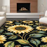 Dynamic Sunflower Graphic Element(Black)