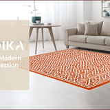 Ultra Soft Area Rug, Non Slip, Stain Resistant, Washable Area Rugs for Living Room, Bedroom, Classic Vivid Living Room Non-Slip Area Rug(Orange)