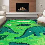 Bright Multi Color Jurassic Playground(Green)