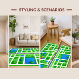 Engaging Brightly Colored Adventure Scene(Green)