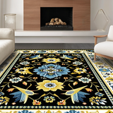 Striking Folk Art Floral Theme(Black)