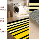 Ultra Soft Area Rug, Non Slip, Stain Resistant, Washable Area Rugs for Living Room, Bedroom, Elegant Earth Tone Zebra Motif(Yellow)