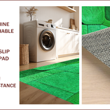 Ultra Soft Area Rug, Non Slip, Stain Resistant, Washable Area Rugs for Living Room, Bedroom, Boho Printed Low Pile(Green)