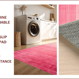 Ultra Soft Area Rug, Non Slip, Stain Resistant, Washable Area Rugs for Living Room, Bedroom, Contemporary Soft Blush Aesthetic(Pink)