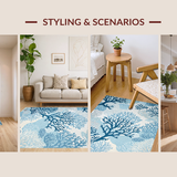 Contemporary Oceanic Coral Art(Blue)