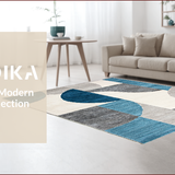 Ultra Soft Area Rug, Non Slip, Stain Resistant, Washable Area Rugs for Living Room, Bedroom, Modern Low Pile Washable Rug for Home Office(Gray)