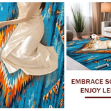 Eclectic Distressed Ethnic Appeal(Blue)