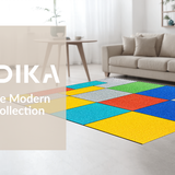Ultra Soft Area Rug, Non Slip, Stain Resistant, Washable Area Rugs for Living Room, Bedroom, Elegant Gray and White Design(Gray)