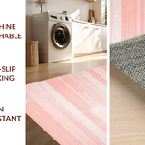 Ultra Soft Area Rug, Non Slip, Stain Resistant, Washable Area Rugs for Living Room, Bedroom, Vibrant Chic Tasseled Texture(Pink)