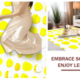 Ultra Soft Area Rug, Non Slip, Stain Resistant, Washable Area Rugs for Living Room, Bedroom, Quirky Cartoonish Floor Accent(Yellow)
